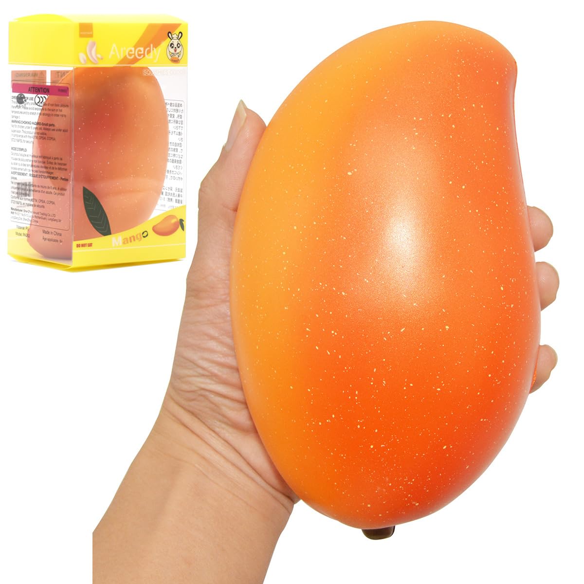 

Areedy Mango Squeeze Stress Relief Scented Fruit Squishies Toy, 20cm, Giant, Slow-Rebound, Toy,