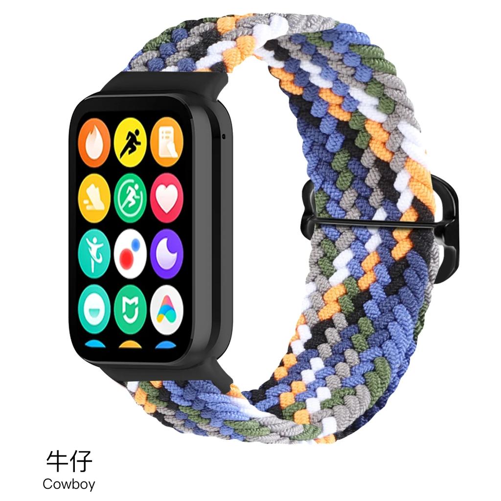 Nylon Loop Strap for Xiaomi Mi Band 9/8 Pro Bracelet AccessoriesCorrea for Redmi Watch 5/4 Belt Smartwatch Replacement Wristband