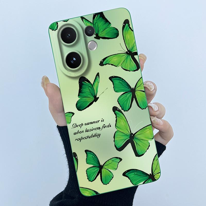 For Vivo V60 Phone Case V2511 Cover Fashion Simplicity Flowers Soft Liquid Silicone Shell For Vivo V 60 VivoV60 5G 2025 Fundas