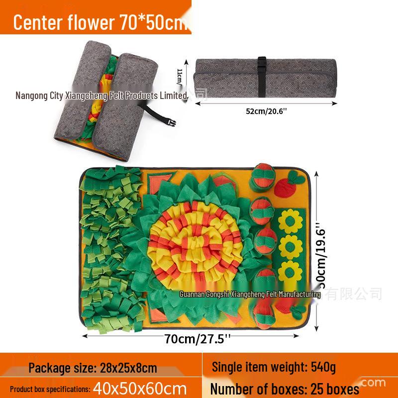 Pet Sniffing Mat: Indoor Dog & Cat Foraging Toy, Decompression Puzzle & Slow Feeder