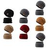 Touca de Inverno Masculina Tricotada com Cachecol de Pescoço para Atividades ao Ar Livre em Clima Frio