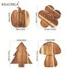 1PC Wooden Charcuterie Board Serving Tray Kitchen Vegetable Charcuterie Board Party Appetizer Tray For Christmas And Halloween