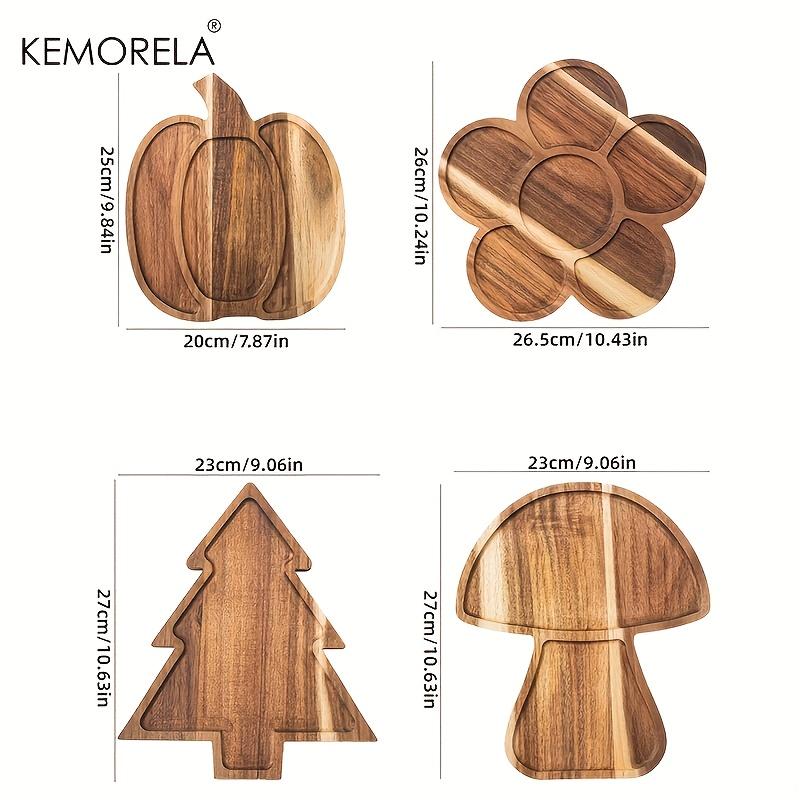 1PC Wooden Charcuterie Board Serving Tray Kitchen Vegetable Charcuterie Board Party Appetizer Tray For Christmas And Halloween