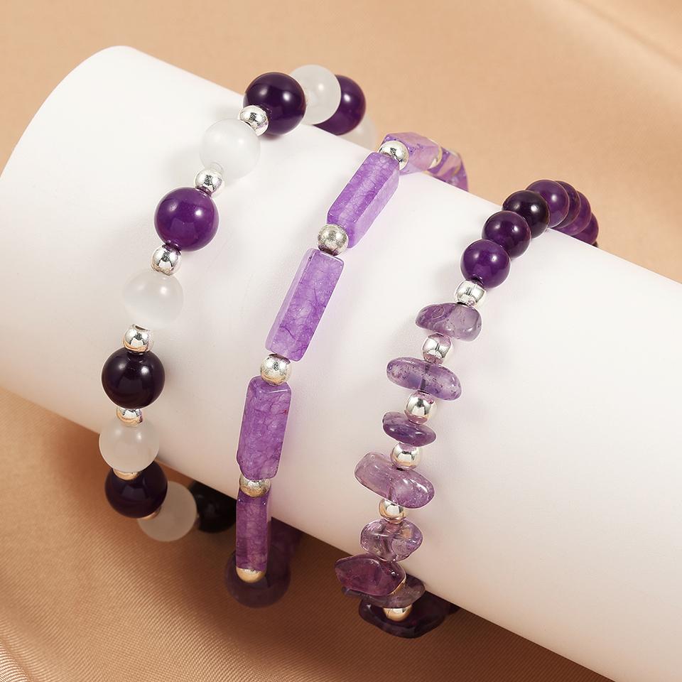 ZAKOL Colorful Multi Layer Bracelet For Women Cute Round Beaded Wristlet Zircon Daily Birthday Gift