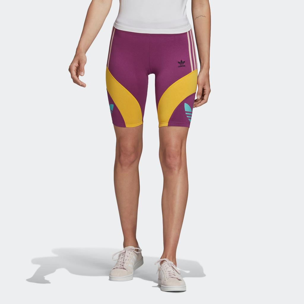 adidas Oryginalne Spodnie Rowerowe Damskie Fioletowe FN2905