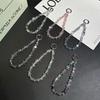 Ins Style Shiny Irregular Crystal Beaded Phone Strap, Multi-use Keychain & Bag Pendant, Trendy Anti-Lost Wristlet for All Phones