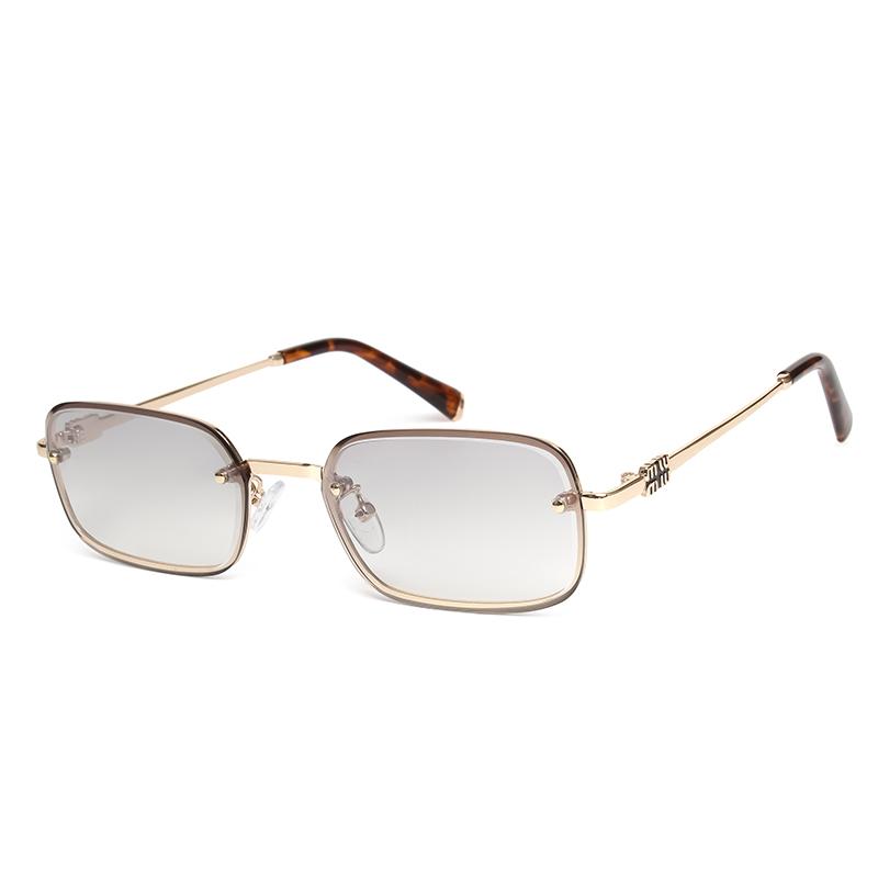 Vintage Photochromic Square Y2K Sunglasses Rectangle Retro Metal Frame Sun Glasses Fashion Women Luxury Eyewear Men UV400