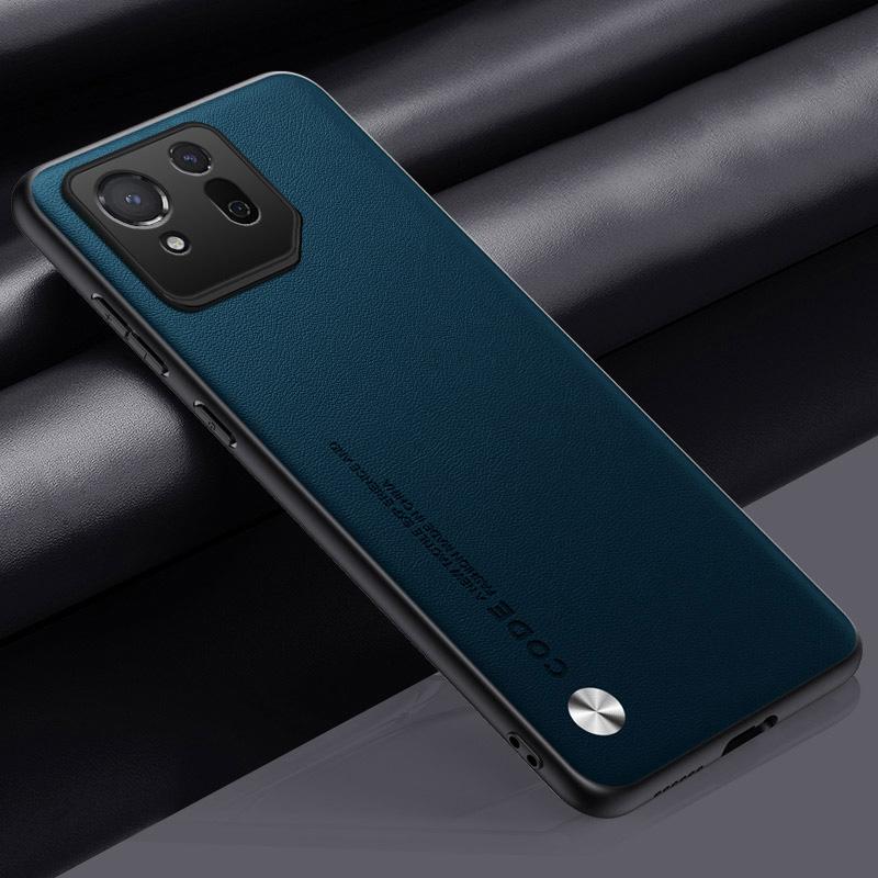 Luxury Genuine Leather Business Phone Case for Asus ROG Phone 8 Pro 8 7 Pro 7  6 5 3 Plain Skin Shockproof Cover for Full Protection Cover