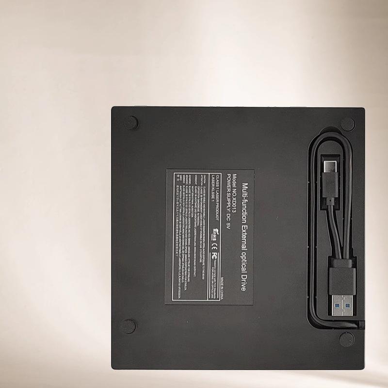 Seven-in-One Multi-Functional USB/Type External DVD Burner with USB Flash Drive Connect