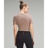 Lululemon Cropped Nulu Twist Hem Short Sleeve Shirt Taupetastic