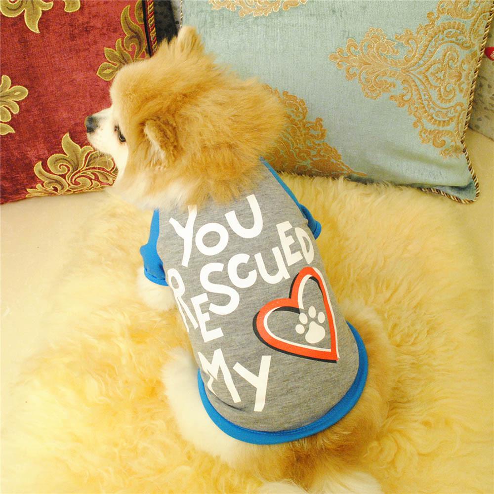 Pet Puppy Summer Footprints Vest Small Dog Pet Clothes T Shirt