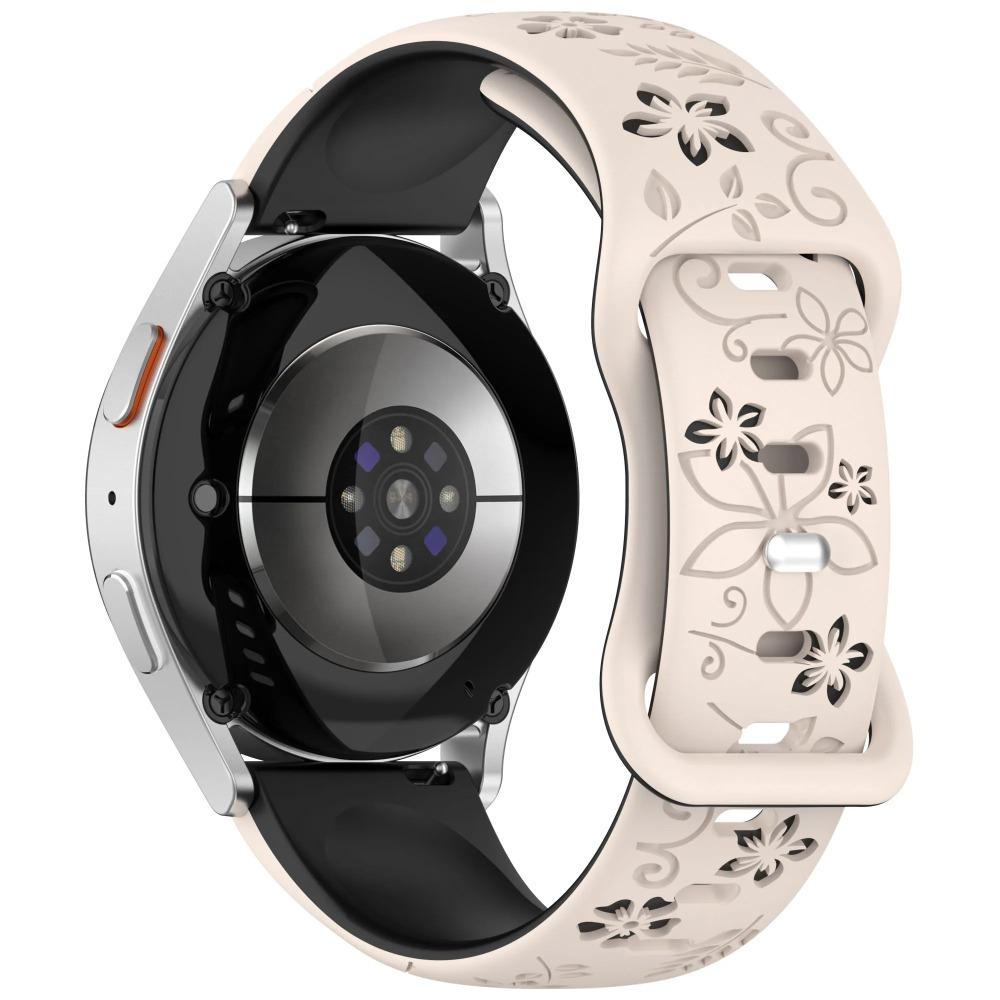 18mm 20mm 22mm Women Silicone Engraved Bracelet for Huawei GT6/GT5/GT4 41mm GT5Pro 46mm Band for Samsung Galaxy FE 7 6 40mm 44mm Active 2 Strap