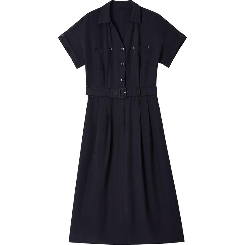 EICHITOO Women s Simple Commuter Long Shirt Dress M