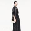 [Pre-Owned] Sylvie Gold Buckle Striped Web Leather Mini Tote Shoulder Crossbody Bag - Very Good #1TKF1TV