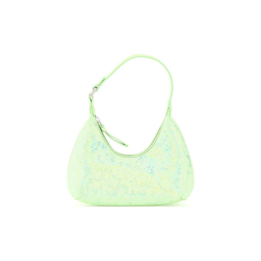 By Far Amber Sequin Laser Colorful Leather Underarm Bag Crescent Handheld Shoulder Clutch Women bags Green 21PFBASPARDHOLOSMA