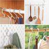 6-Pack Secure & Quiet Plastic S Hooks, Flexible Neck for Easy Twist & Lock, Completely Rust-Free, Holds up to 10 lbs, White, Large (3.5 inch)