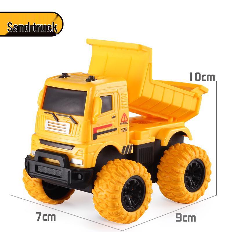 Kids' Inertial Excavator Toy Car: Off-Road Vehicle for Boys, Perfect for Small Gifts and Night Markets