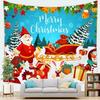 Arazzo con Motivo Natalizio Decorazione da Parete per Casa Camera da Letto Soggiorno Babbo Natale