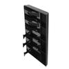 Five Grids Cash Drawer Register Insert Coin Tray Cashier Tidy Storage Safe Box (Black)
