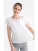 Damen Schnelltrocknendes Atmungsaktives Yoga- und Lauf-T-Shirt - Locker Figurschmeichelndes Kurzarm-Oberteil