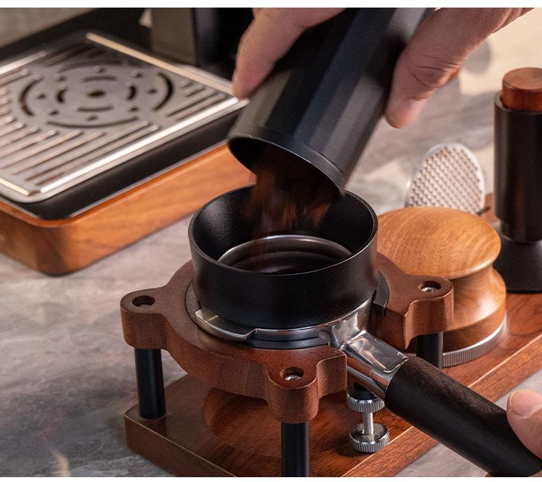 Magnetic Portafilter Basket Anti-Splash Ring - Italian Coffee Grinder Accessory, 51/53/58mm Handle Universal.