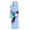 1PC Colorful Hummingbird Bird Art Print 750ml Color Plastic Sports Water Bottle Leakproof Flip Straw Lid Suitable for Sports Office Home Use