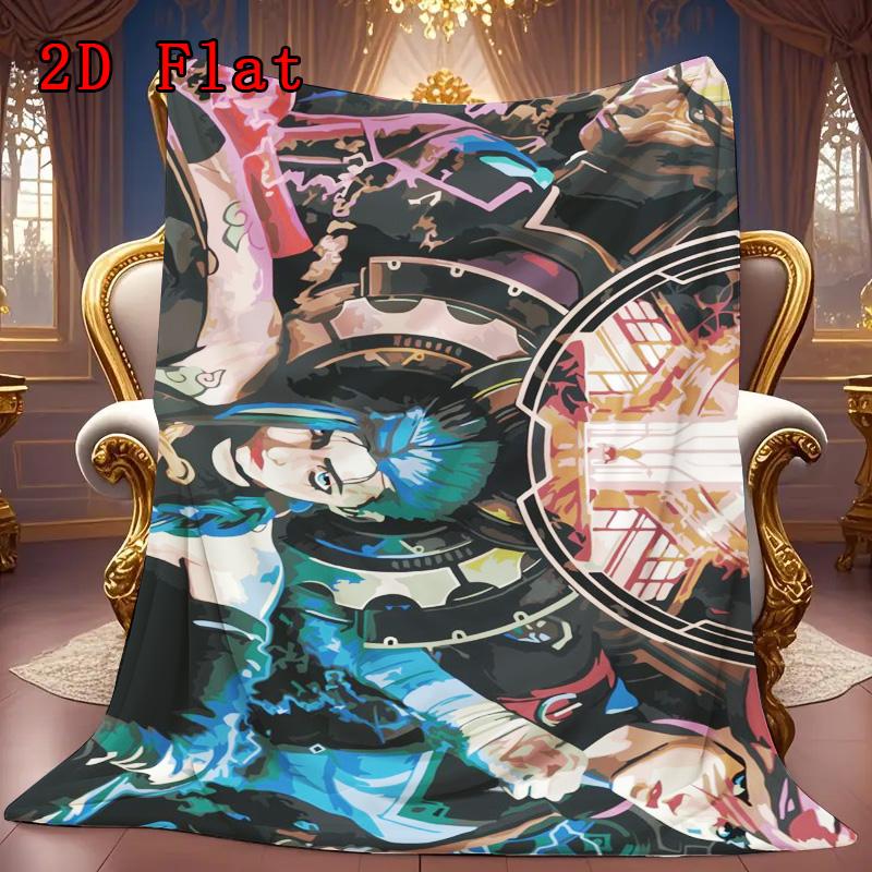 Jinx 2D Flat Pattern Flannel Blanket High quality All Seasons Warmth and Comfort Perfect for Christmas Gifts.MMT0918484