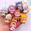 8PCS Resin Colorful 3D Cartoon Rabbit Bee Bear Squirrel Girl Flat Back Stone Figurine Scrapbook DIY Bow Decor Accessories Crafts