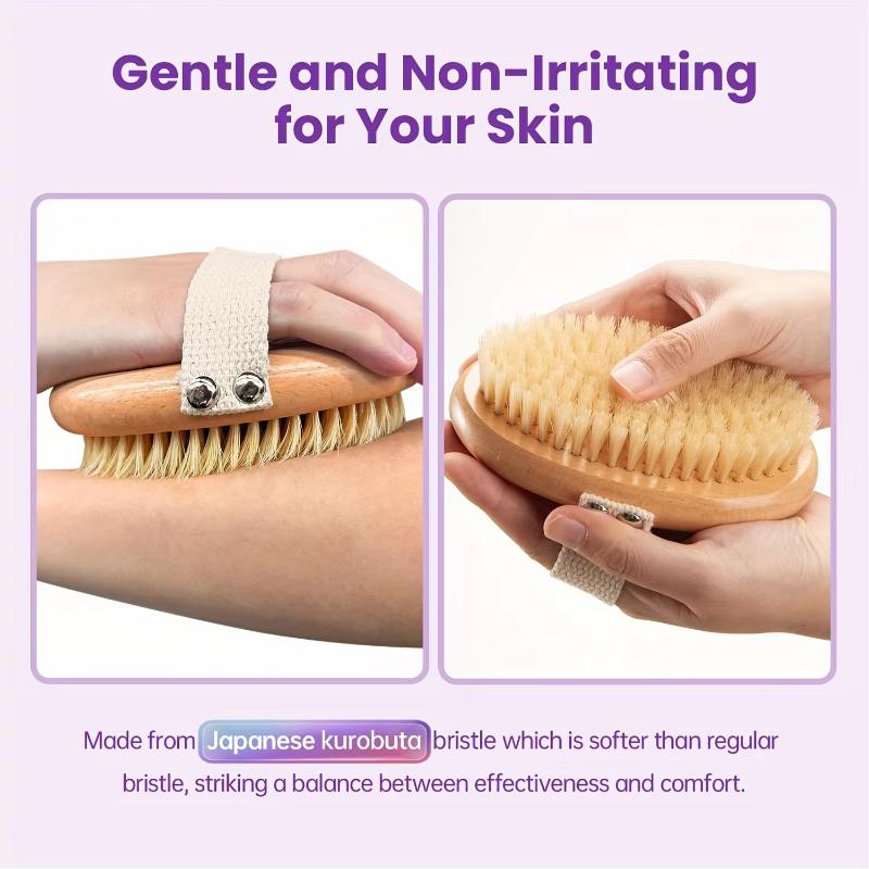 Lymphatische Kontur Gesichtsreinigungspinsel Synthetische Fasern Körper-Trockenbürste Peeling- und Durchblutungsfördernde Körpermassagebürste Gesichtsreinigungspinsel