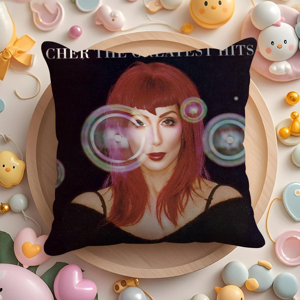 Cute C-CherS Cushion Cover Home & Car Multi-Scene Pillow Cover - Reversible, Soft & Durable for Daily Use