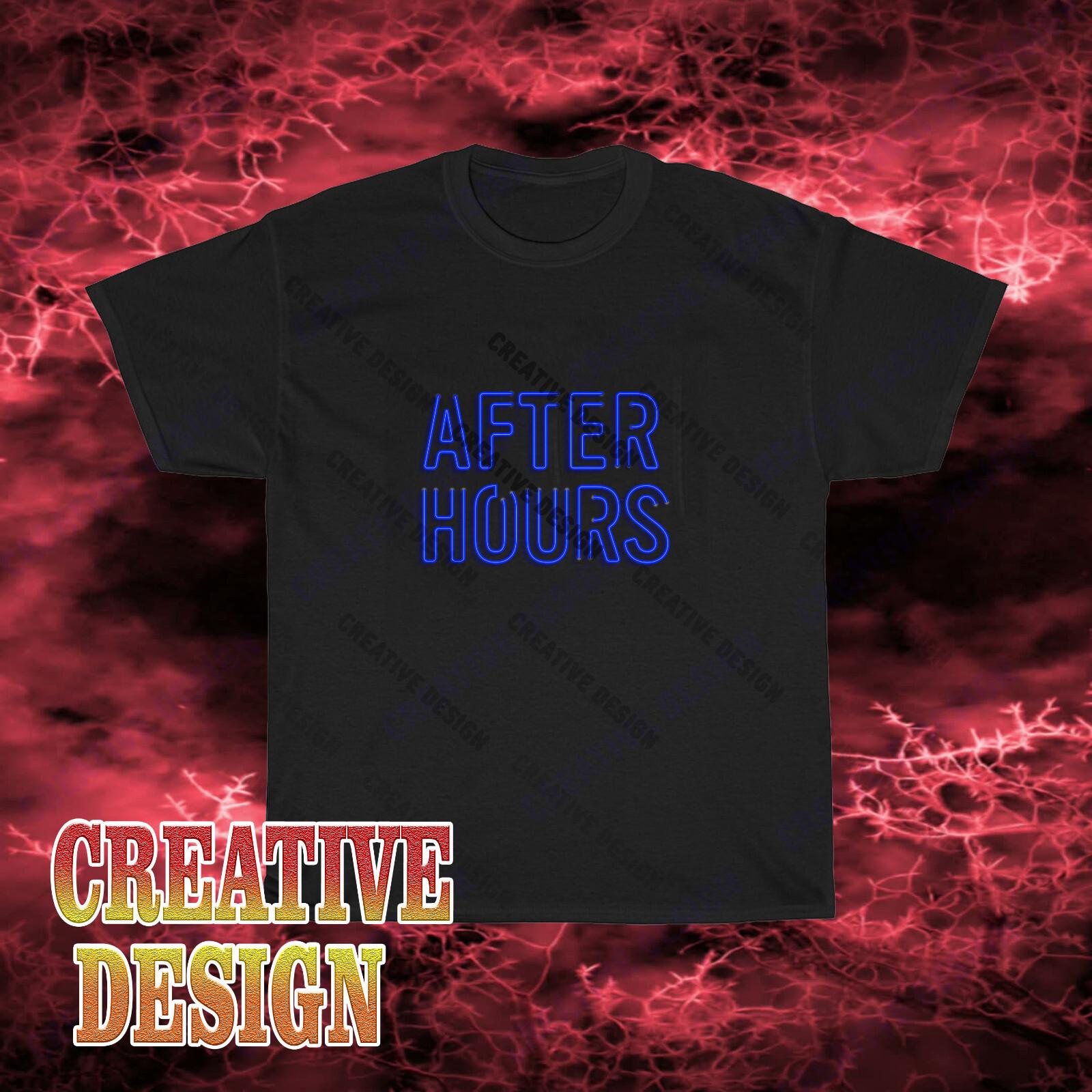 New Design After Hours Movie Logo Unisex Black T-Shirt XL
