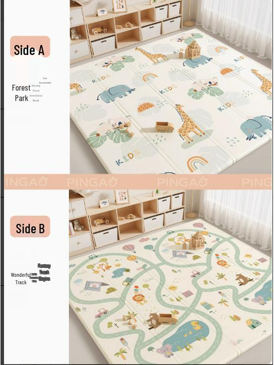 4cm Thick Foldable XPE Baby Crawling Mat - Cold-Insulating and Durable Floor Mat
