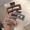 13cm Extra Großer Mattierter Eckiger Krallenclip - Vielseitiges Haaraccessoire