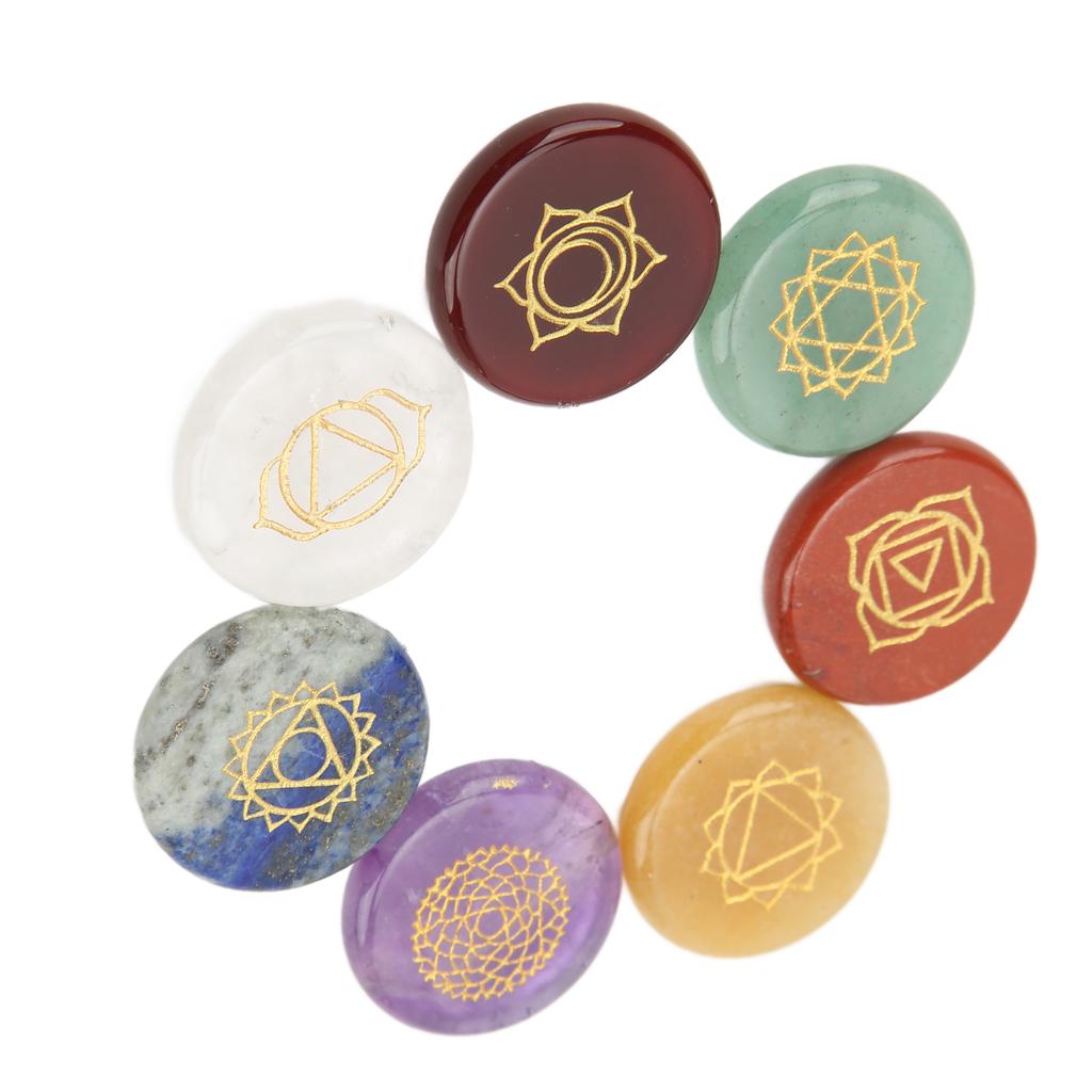 Chakra Stones Natural Semi Precious Stone Yoga Stone Chakra Stone Decoration Ornaments