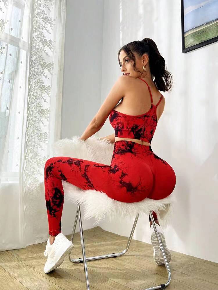

JYL Backless Seamless Yoga Suit Hip Lifting Pants Fitness Outfit M bittersweet мерехтіння кольору
