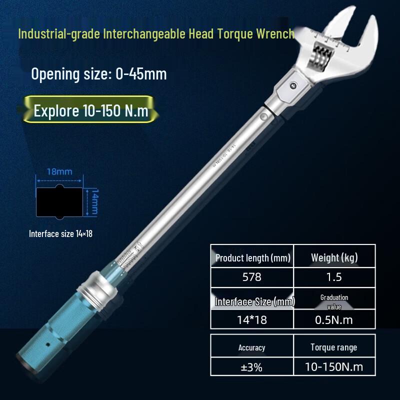 Preset Adjustable Torque Wrench 10-150Nm
