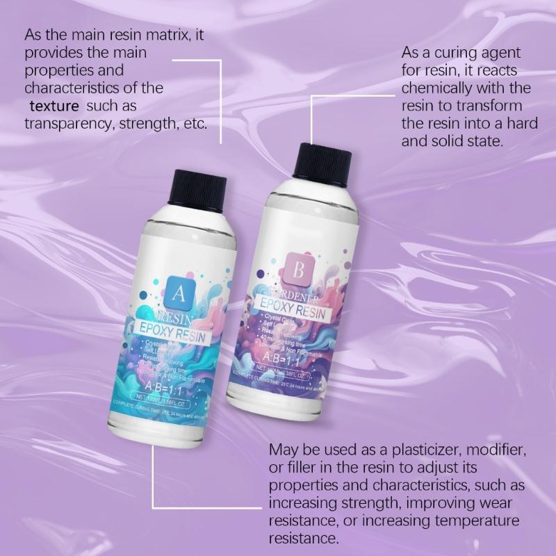 6.76OZ Epoxy Resin Clear for Jewelry Making, Art Resin, Including 4 Pipettes, 2 Measuring Cups, 2 Stick, 2 Pair Gloves