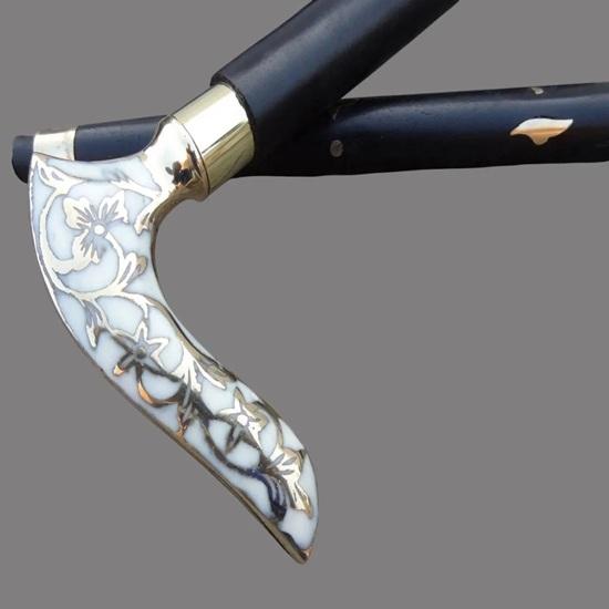 93.98 Cm Victorian-Style Walking Stick Brass Handle Wooden Cane Designer Accessory Best Gift for Unisex