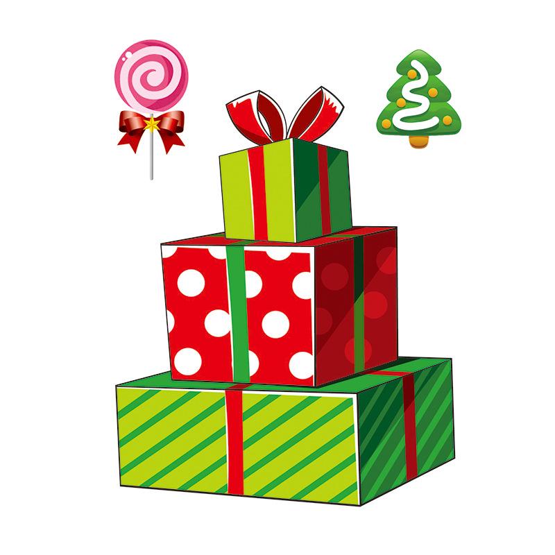 Decoratiuni de Crăciun Autocolant static de Crăciun Autocolant static pentru fereastră de Crăciun Autocolant de Moș Crăciun