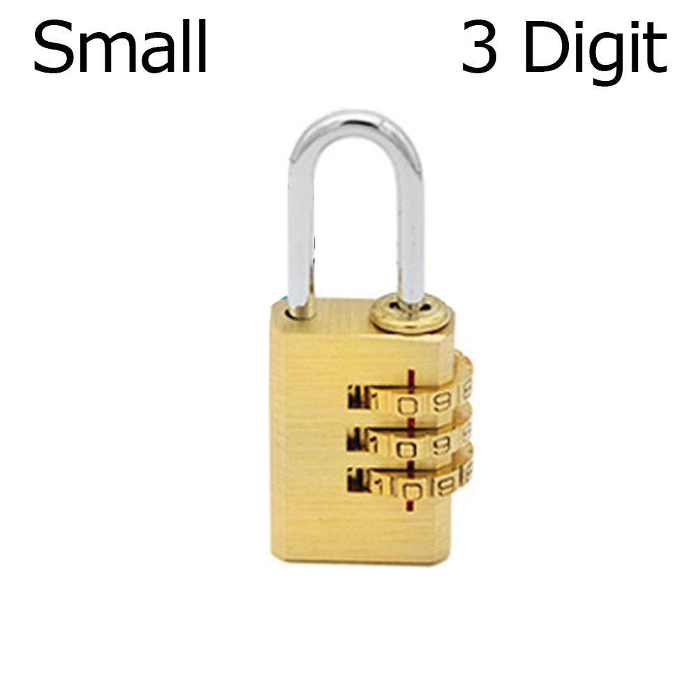 Мини 3/4-значный кодовый замок для чемодана, аксессуар для путешествий, кодовый навесной замок, латунный кодовый замок против кражи, дверной