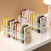Transparent Acrylic Sundries Storage Large Capacity Removable Dividers Desktop Organizer Box with Handle Multi-purpose