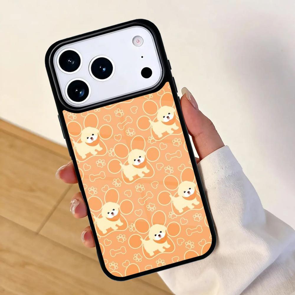 Bichon Frise Dog Puppy PRINT Mobile Phone Case for IPhone 17 AIR 16pro Max 15 14 13 12 11 Bumper Cover