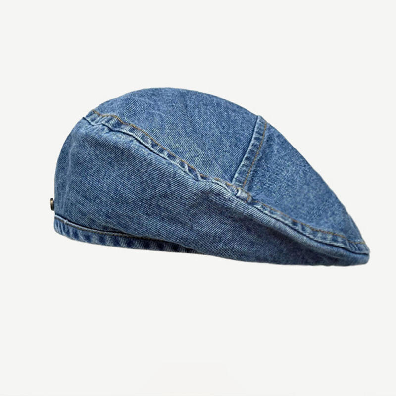 On the Moment Denim Pocket Beret C3 Deep Blue DEEP BLUE
