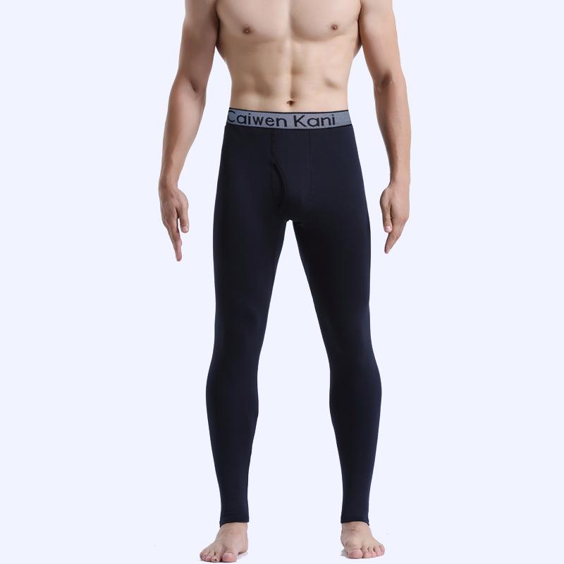 Men's Thickened Fleece-Lined Base Layer Underwear Set for Autumn
