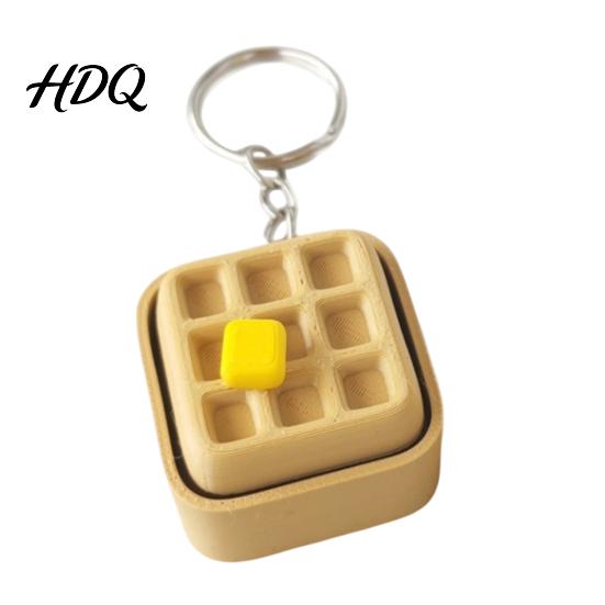 Desktop Decorative Ornament Keychain Pendant Mechanical Balance Figurine 3D Printed Modern Artistic Modeling Piece Stress Relief Fidget Toy Waffles