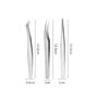 1/3pcs Lash Tweezers for Eyelash Extensions High Precision Stainless Steel Straight Tip Tweezers Curved Tip Tweezers for women
