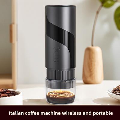 Portable Mini Coffee Machine USB Rechargeable Wireless Espresso Maker for Capsules Compact Travel Design