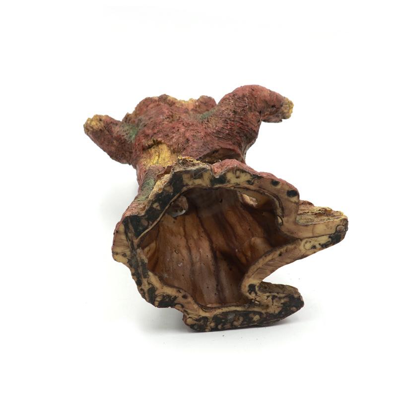 Creative Resin Breeding Hiding Cave Simulation Shrimp Cave House Props Tree House Shelter Crafts Arts for Aquarium Landscaping