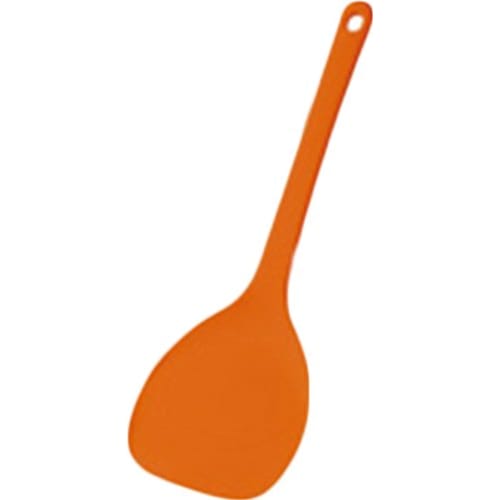 Hirosho Wide Turner Spatula, 11cm Wide, Orange, H-2305OR