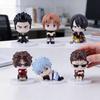 Gintama Pvc Figurine Set With Sitting Characters For Desk Decor And Gift Ideas